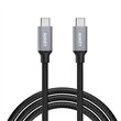 AUKEY CB-CD6 Cable de nailon trenzado duradero USB-C a USB-C de 2 m con carga rápida 3.0
