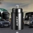 AUKEY CC-A3 Cargador rápido para coche de 30 W PD de metal con dos puertos y PPS y QC 3.0