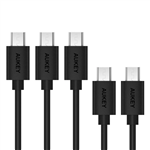AUKEY CB-D5 Cable micro USB 2.0 CB-D5 Qualcomm Quick Charge 2.0 3.0 (2 x 1 m, 1 x 2 m, 2 x 0,3 m), paquete de 5