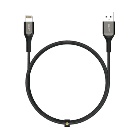 AUKEY CB-AKL2 Cable USB A a Lightning de Kevlar MFI (2 metros) negro