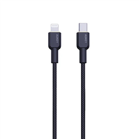 AUKEY CB-KCL1 Cable USB-C a Lightning tipo C PD Circlet CL con núcleo de fibra de aramida para iOS