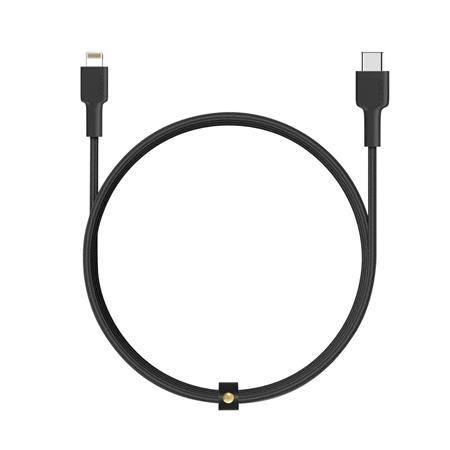 AUKEY CB-NCL1 Cable USB-C a Lightning negro de 1 m con trenzado de nailon