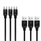 AUKEY CB-CMD3 Cable USB-C tipo C a USB 3.0, 1 m paquete de 3 negro