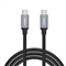 AUKEY CB-CD6 Cable de nailon trenzado duradero USB-C a USB-C de 2 m con carga rápida 3.0