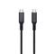 AUKEY CB-MCC101 Cable USB-C a USB-C LCD de 100 W y 1 m